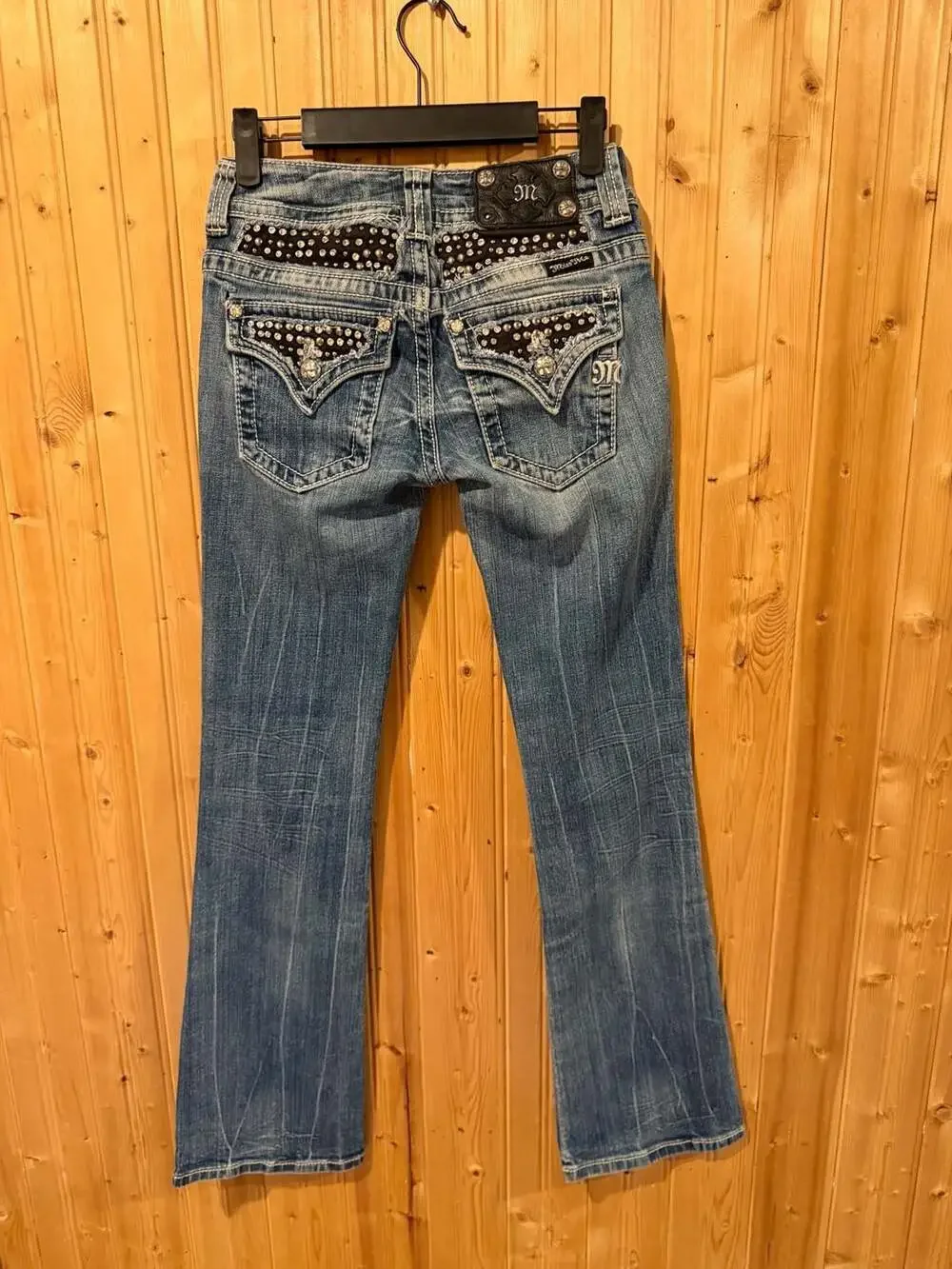 Miss Me Women's Studded Embellished Bootcut Jeans Size 26
